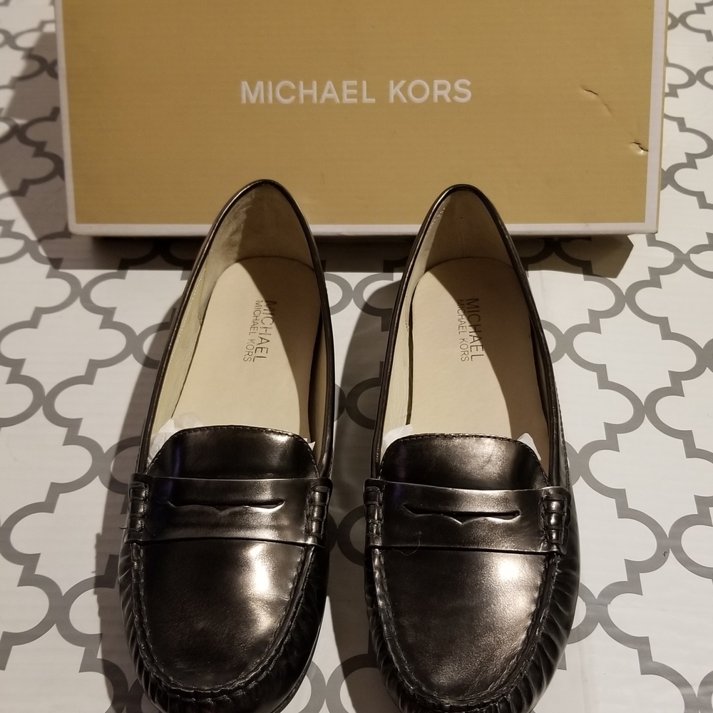 Michael Kors Metalic Leather Loafers NEW IN BOX!